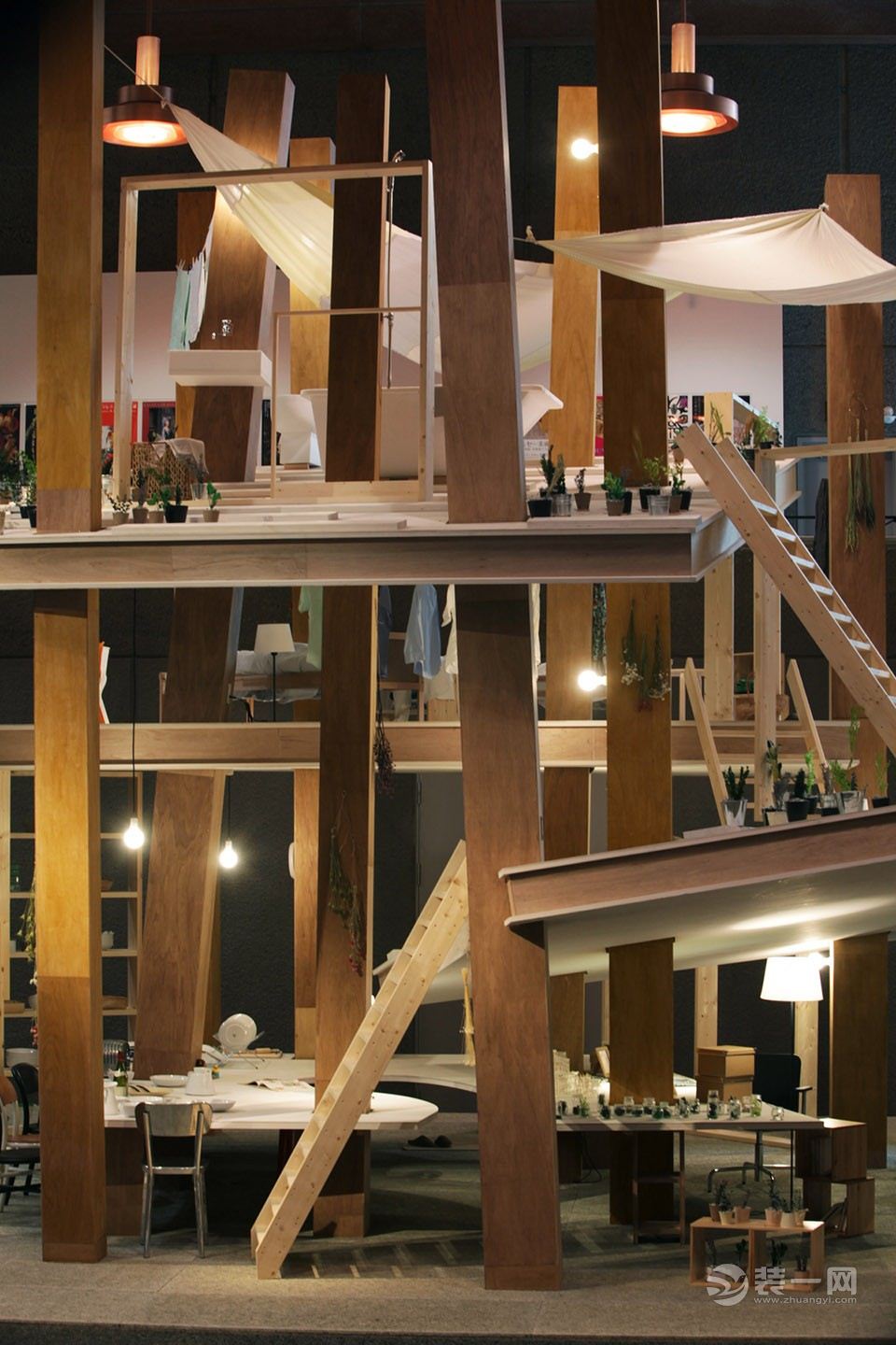 ▽ 交错穿插的空间和楼板,a new type of housing